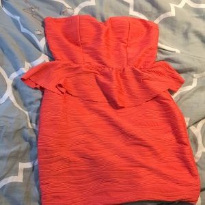 Peach mini dress